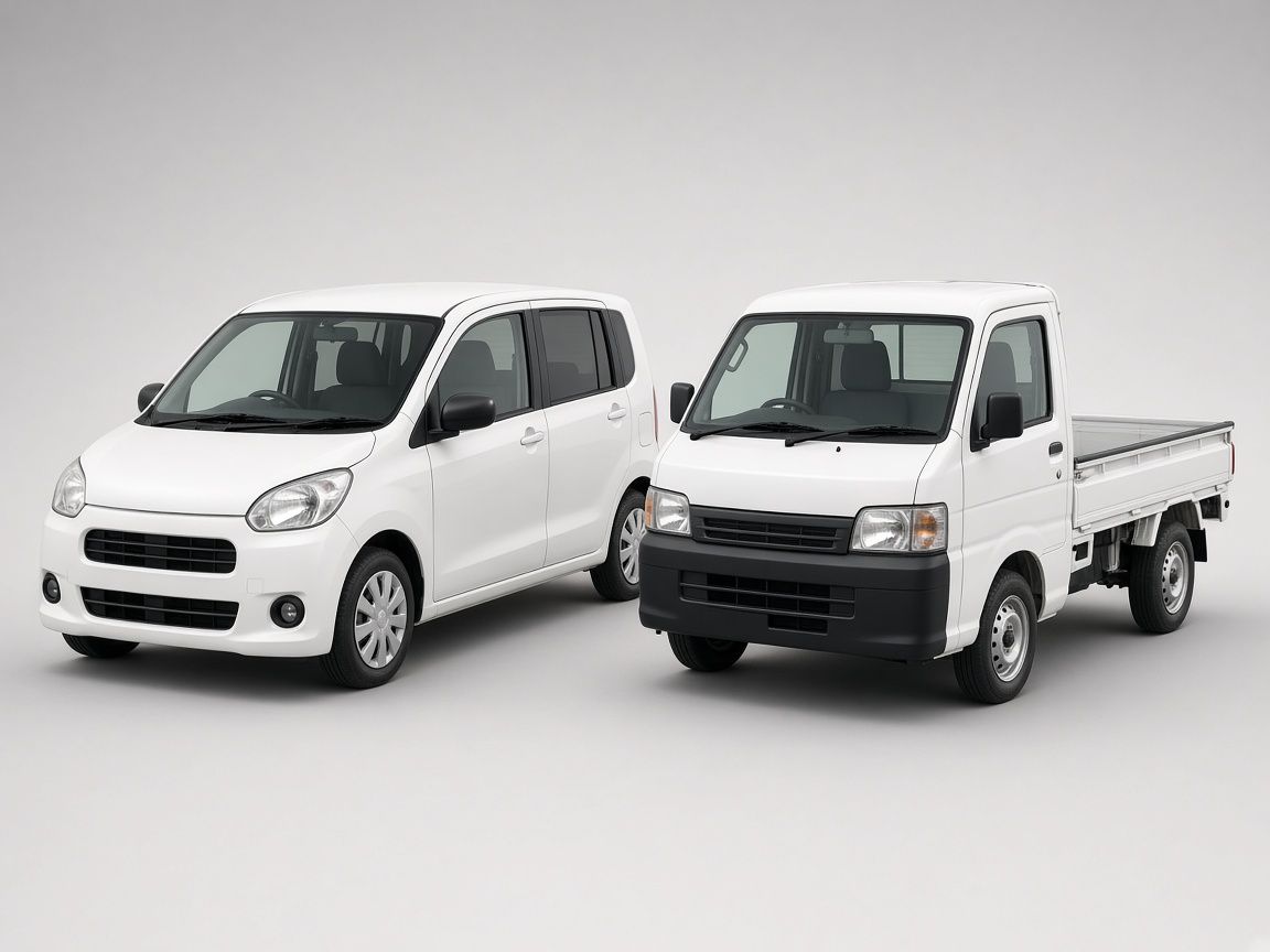 軽自動車と軽トラック（イメージ）